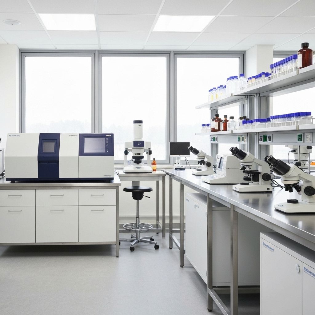 Laboratório de análise de solos